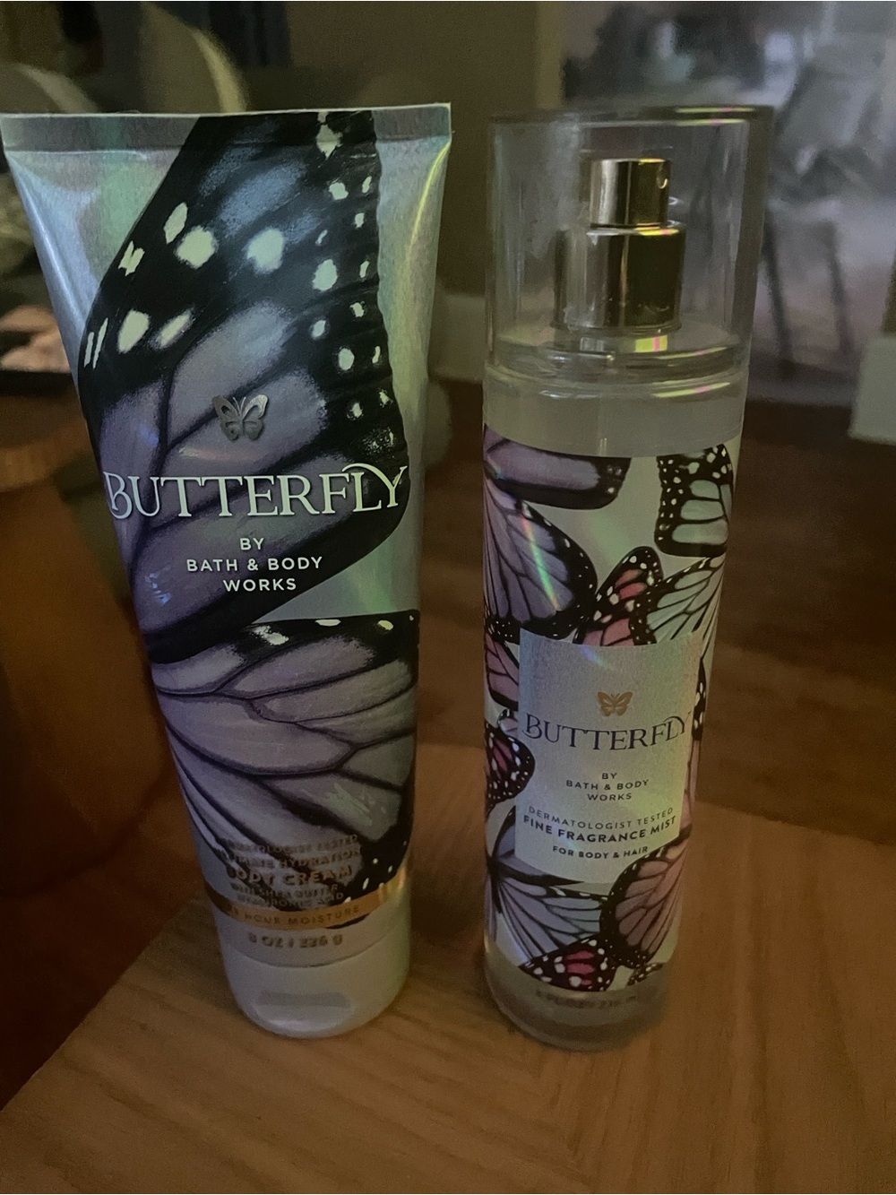 Bath & Body Works Butterfly Moisturizing Hand & Fragrance Set - Purple